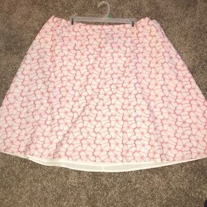 Pretty pink embroidered skirt